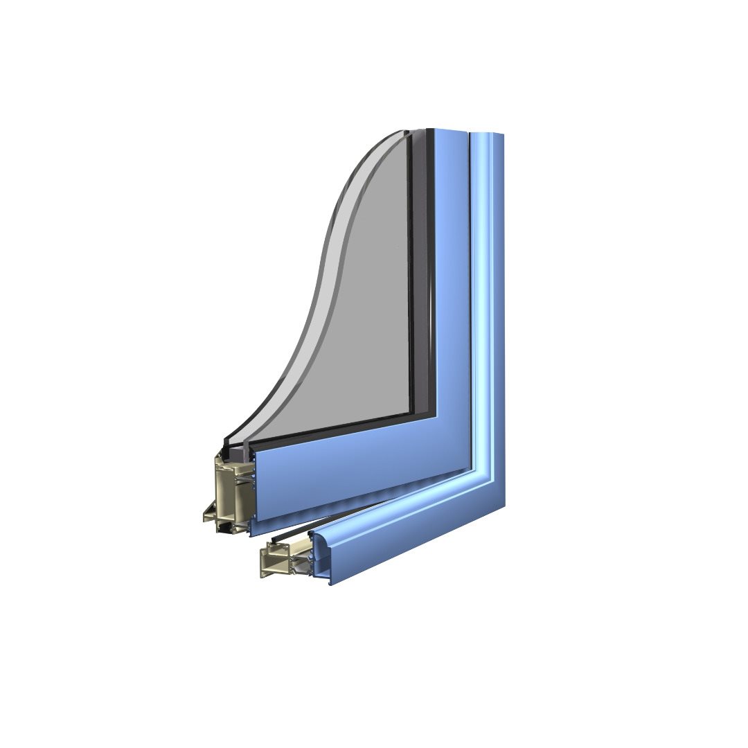 Alitherm steel replacement door profile