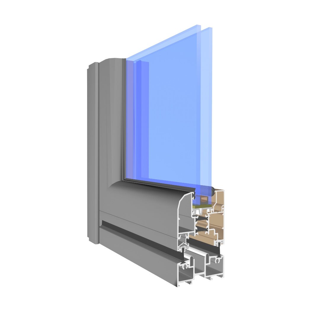 Visofold 4000 bi-folding door profile