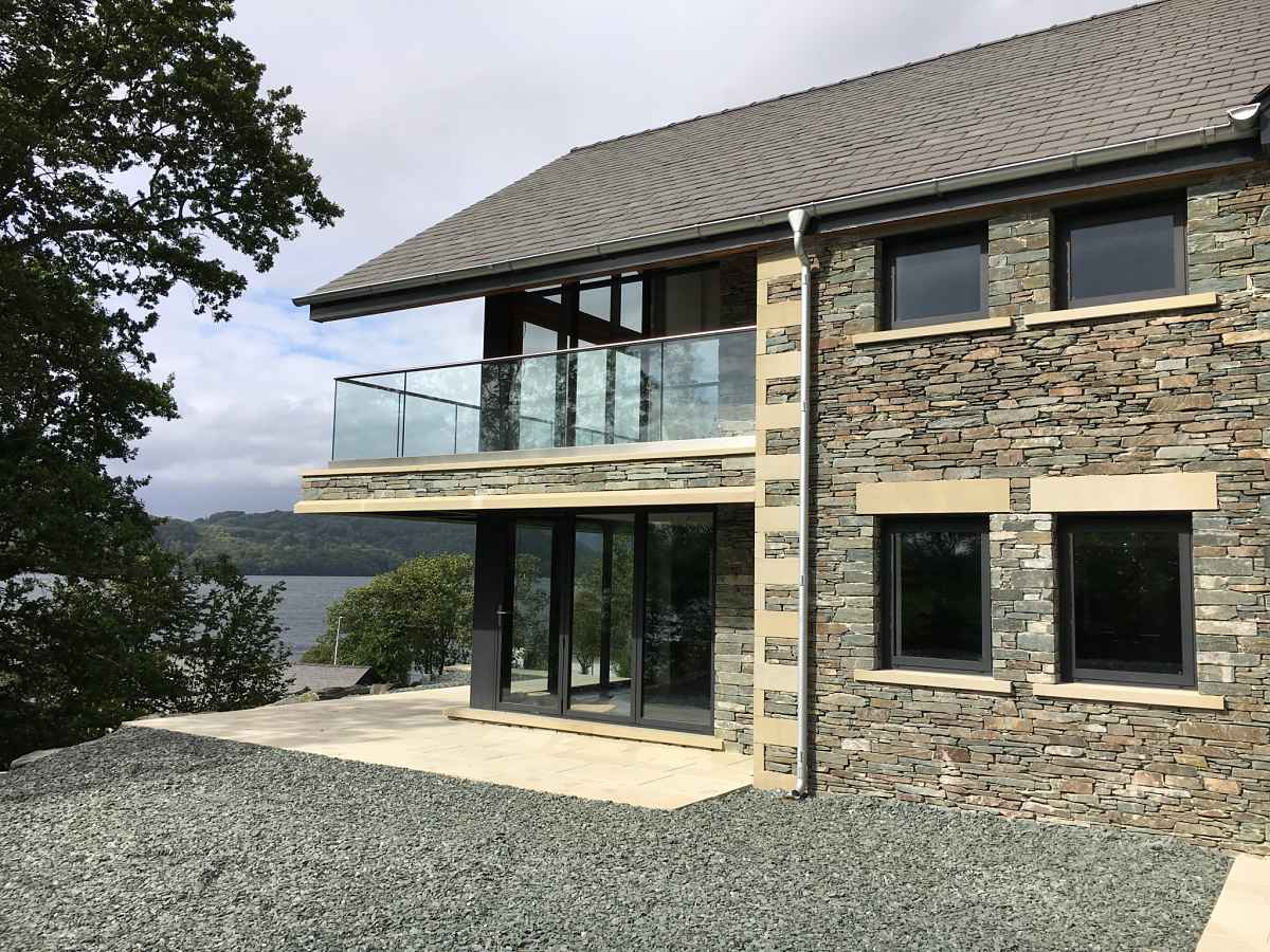 contemporary Alitherm 800 aluminium windows at stunning Lake District property