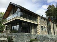 Lake District new build contemporary feature aluminium windows