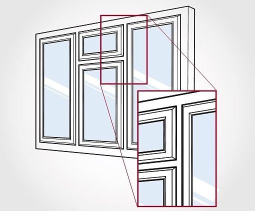 equal window frame sightlines