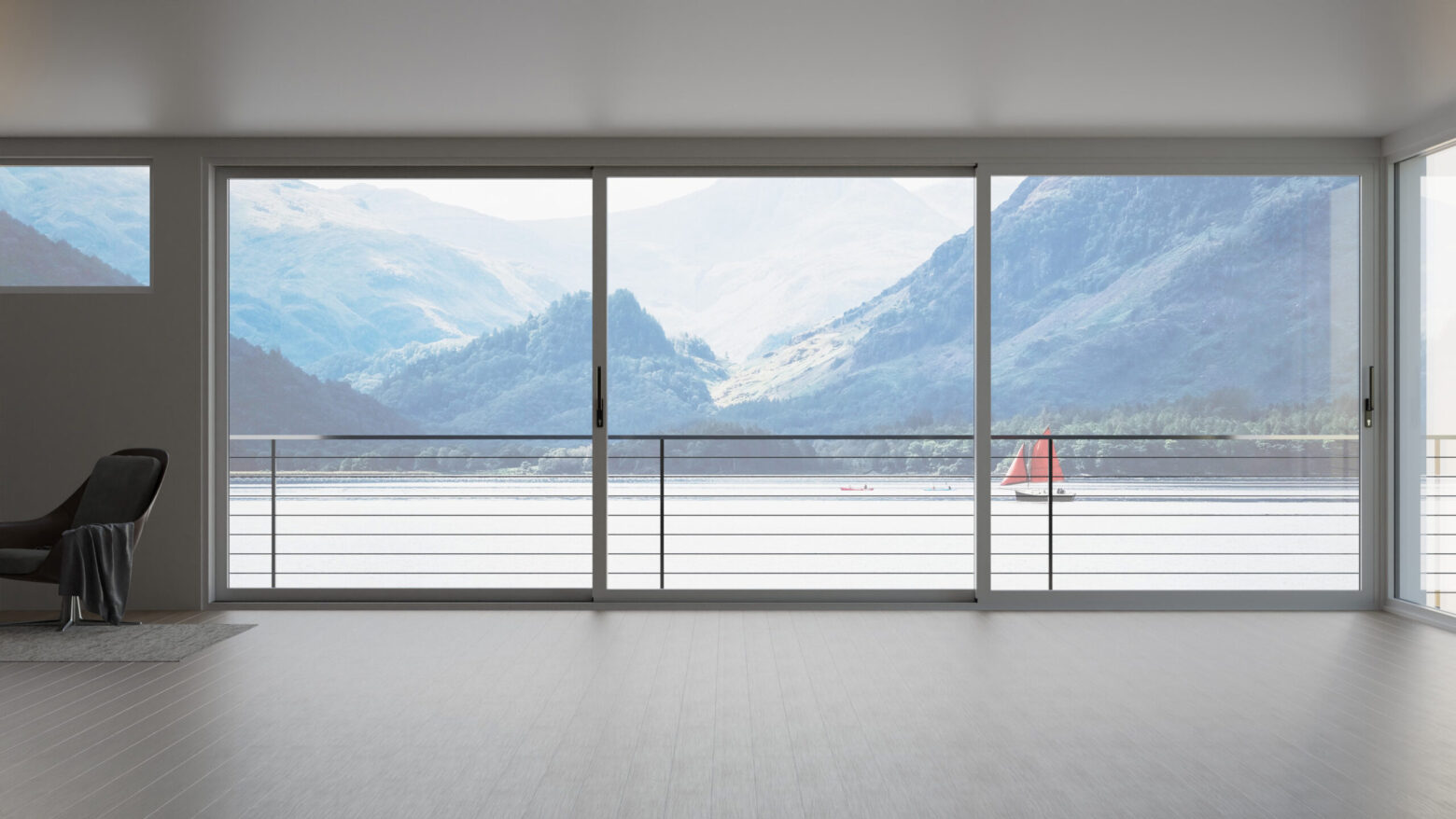 prestige sliding door white