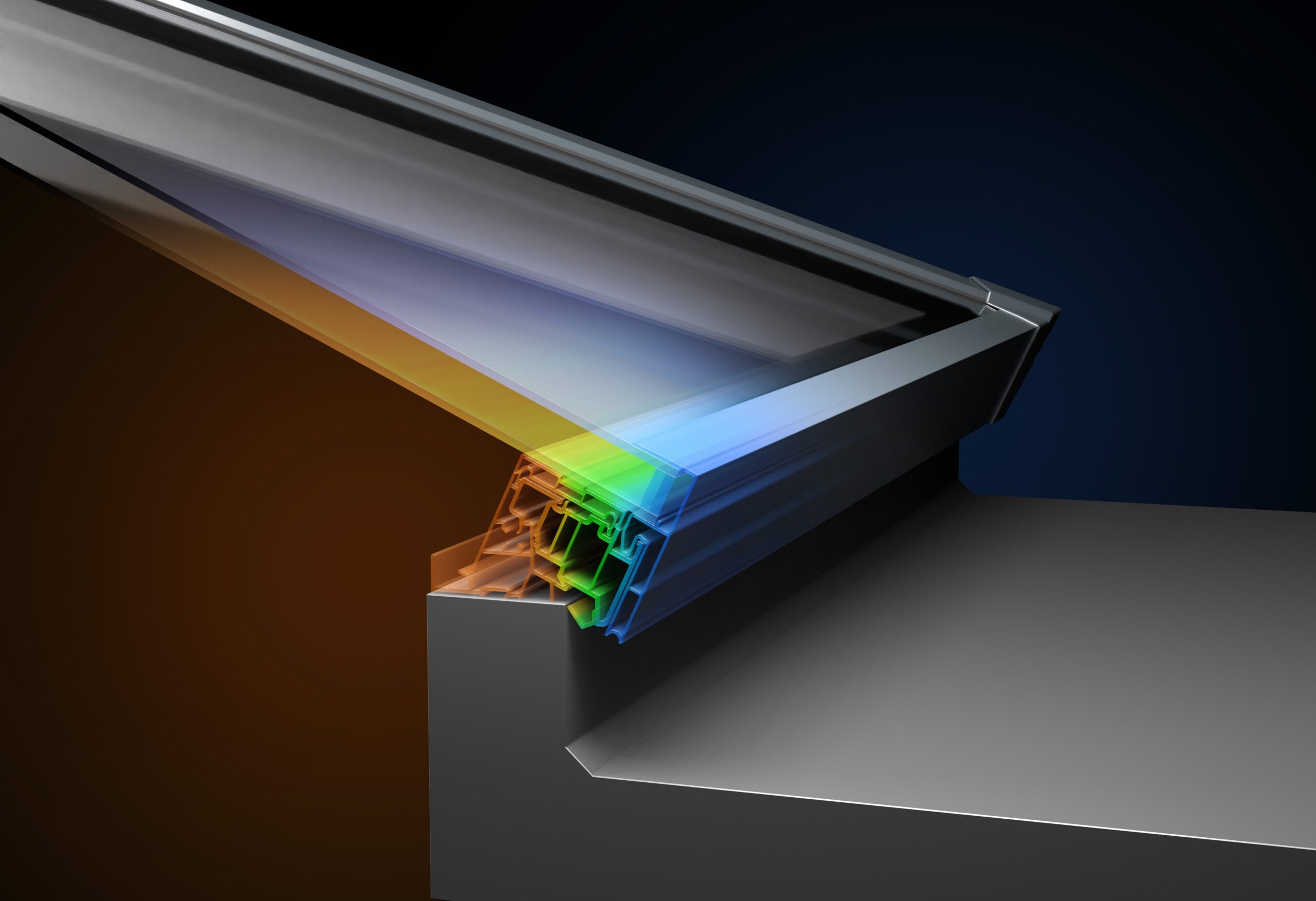 Thermally efficients roof lanterns