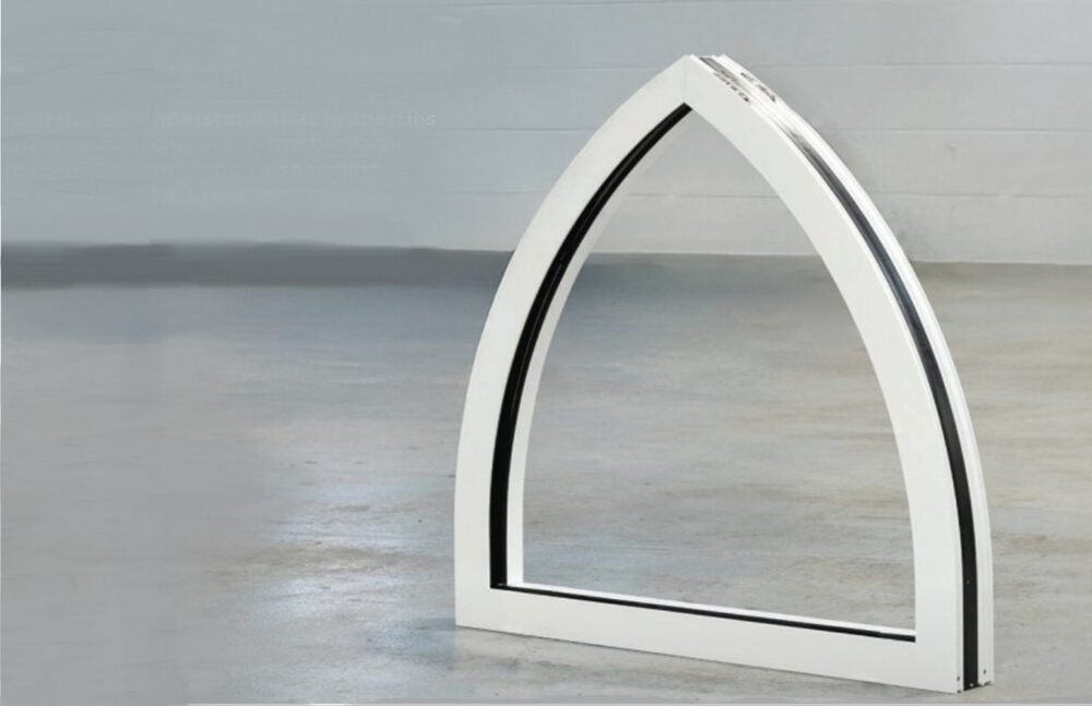 Arched window frames